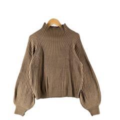 archives アルシーヴ 長袖ニット アクリル ベージュ レディース M【古着】【中古】の画像