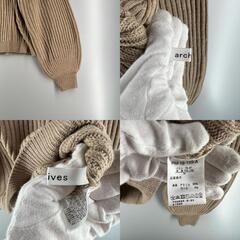 archives アルシーヴ 長袖ニット アクリル ベージュ レディース M【古着】【中古】の画像