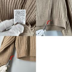 archives アルシーヴ 長袖ニット アクリル ベージュ レディース M【古着】【中古】の画像