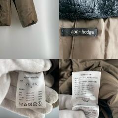 Non-hedge ノンヘッジ ダウンジャケット ポリエステル カーキ レディース M【古着】【中古】の画像
