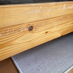 2段ベット（ナチュラル木製）の画像