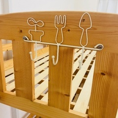 2段ベット（ナチュラル木製）の画像