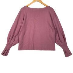 LAGUNAMOON ラグナムーン 長袖ニット レーヨン ピンク レディース F【古着】【中古】の画像