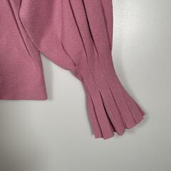 LAGUNAMOON ラグナムーン 長袖ニット レーヨン ピンク レディース F【古着】【中古】の画像