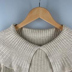 LAGUNAMOON ラグナムーン 長袖ニット ポリエステル ベージュ レディース F【古着】【中古】の画像