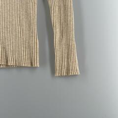 LAGUNAMOON ラグナムーン 長袖ニット ポリエステル ベージュ レディース F【古着】【中古】の画像