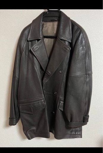 VESPAIO イタリア製　ラムレザー　テーラードジャケット ブラウン M
