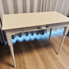 【値下げ•美品】日本製インテリア天然木製デスクの画像