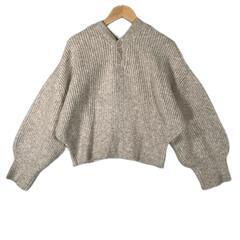 flower flower 長袖ニット アクリル ベージュ レディース F【古着】【中古】の画像