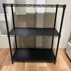 ニトリ　スチールラック(STANDARD 幅65cm 2段 ダークグレー)の画像