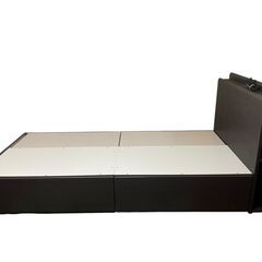 美品 ニトリ シングルベッドフレーム 収納付きの画像