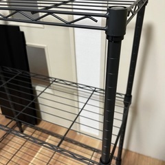 ニトリ　スチールラック(STANDARD 幅65cm 2段 ダークグレー)の画像