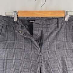 STRAWBERRYFIELDS ストロベリーフィールズ ギンガム スラックス ポリエステル/レーヨン グレー レディース【古着】【中古】の画像