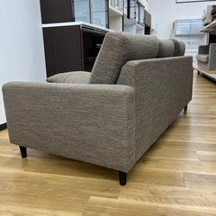 3人掛けソファー オットマン付き ベージュ ファブリック のご紹介です！の画像