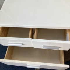 サ2511-150 サン テレビボード ホワイト 棚板欠損 キズ汚れ有りの画像
