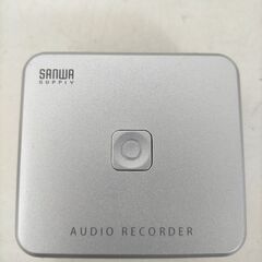  【新品】サンワサプライ(株)　オーディオレコーダーリモコン付 USB録音 SD対応　 外部入力対応 リモコン付き 　400-MDE1025　　251110-9Yの画像