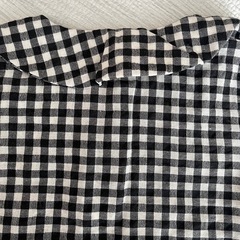未使用　90サイズ　長袖シャツ　ギンガムチェックの画像