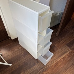 洗面所ラック  幅17cm×奥行47cm×高さ78cm(キャスター除く)の画像