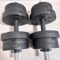 「受け渡し予定者様決まりました」11/12(水)まで！　ダンベル10kg×2と腹筋ローラーの画像