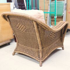 籐ソファー　1人掛け　リユース品　価格　9,900円の画像