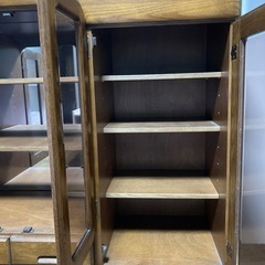 【大型】「㈱大雪木工」キャビネット　幅 149.5cm × 高さ 105.5cm × 奥行 44.8cm ☆ USEDの画像