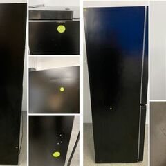 アイリスオーヤマ 大きめ2ドア冷凍冷蔵庫 274L 単身 二人暮らし カップル IRSN-27A-B 2021年製 ブラック 中古家電 店頭引取歓迎 R10205の画像