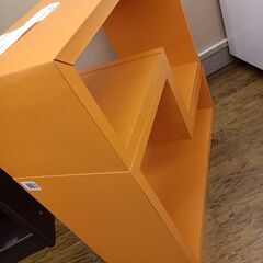 ★リユースのサカイ水戸店★  フリーラック オレンジ H54.5×D23.5×W54～74 クリーニング済み MT6176の画像