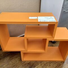 ★リユースのサカイ水戸店★  フリーラック オレンジ H54.5×D23.5×W54～74 クリーニング済み MT6176の画像