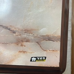 カリモク家具　大理石天板ローテーブル　　の画像