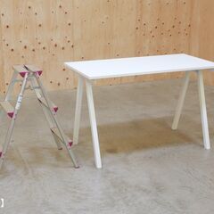 ≪zyt2542ジ限≫ 美品 IKEAのデスク 幅120cm 奥行60cm ホワイト　　TROTTEN/トロッテン/オフィス家具システム/机/中古家具/宮城県仙台市 071101-01の画像