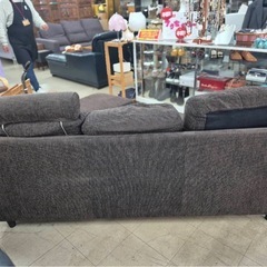 L字カウチソファ 3人掛け+オットマンの画像