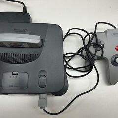 ニンテンド－64　本体　通電品　ソフト付の画像