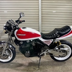 カワサキ ゼファーχ 実働車体　BEETバックステップ付　タイヤバリ山　カスタム車両　ゼファー400 動画有り　マーシャルヘッドライト付の画像