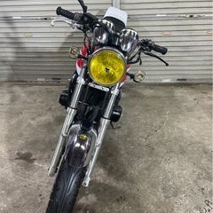 カワサキ ゼファーχ 実働車体　BEETバックステップ付　タイヤバリ山　カスタム車両　ゼファー400 動画有り　マーシャルヘッドライト付の画像