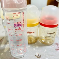 ピジョン哺乳瓶他4本セット＋調乳スプーンの画像