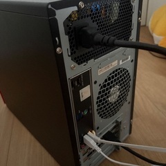 メルカリにも出品中です⚠️すぐ使えるPC一式 本体＋モニター＋キーボード 引き取り限定 中古良品の画像