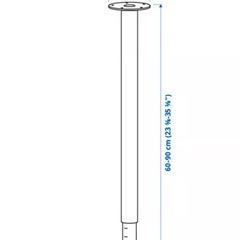 IKEA 120cm　ダイニングテーブル　高さ　調整可能　イケア　グレー　　LINNMON リンモン　ダイニング　勉強机の画像