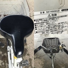 h-196△q 岐阜発/パナソニック/電動アシスト三輪自転車/スイングなし/3段変速/バッテリー6.6Ah/充電器なし/走行確認/現状品/管15s/R7.11/1 △の画像