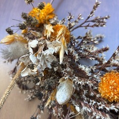 ドライフラワーリースの画像