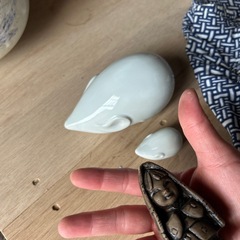 干支、ネズミ等　　3点置物の画像