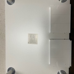 おまけあり‼️インテリアライト【カスタマイズ可】ニトリ ローテーブル ドロアー WH 80×60cm 引き出し2個付 白 シンプル 11月25日まで‼️の画像