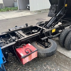 日産2トンダンプ　除雪用枠付き、車検ありの画像