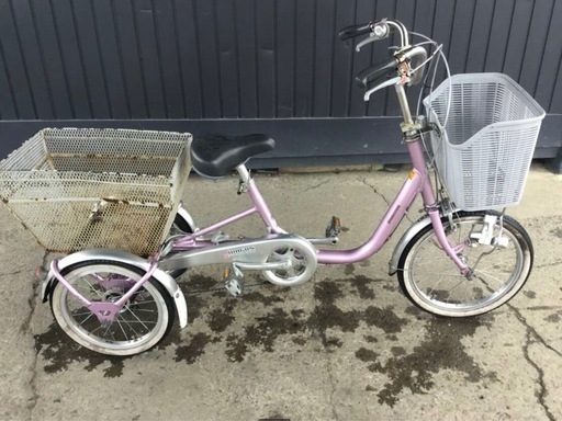 h-197△ q 岐阜発/ ブリジストン/ WAGON/ 大人用三輪自転車/ スイングなし/ 3段変速/ 走行確認/ 現状品/ 管06s/ R7.11/1 △
