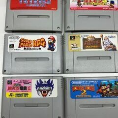 スーパーファミコンソフト6本の画像