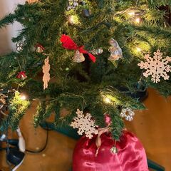 クリスマスツリー　150cm　飾り・ライト付きの画像