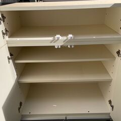 美品 シューズボックス 玄関収納 衣装収納 用途色々 3分割できますの画像