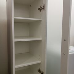 ★リユースのサカイつくば店★TK7221  隙間収納 ホワイト H178×D40×W30 クリーニング済みの画像