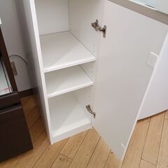 ★リユースのサカイつくば店★TK7221  隙間収納 ホワイト H178×D40×W30 クリーニング済みの画像