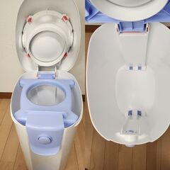 ピジョンのらくらくおむつポットン　おむつ用ゴミ箱の画像