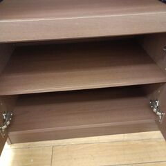 ★リユースのサカイつくば店★TK7222 NITORI レンジ台 ブラウン H90×D40×W90 クリーニング済みの画像